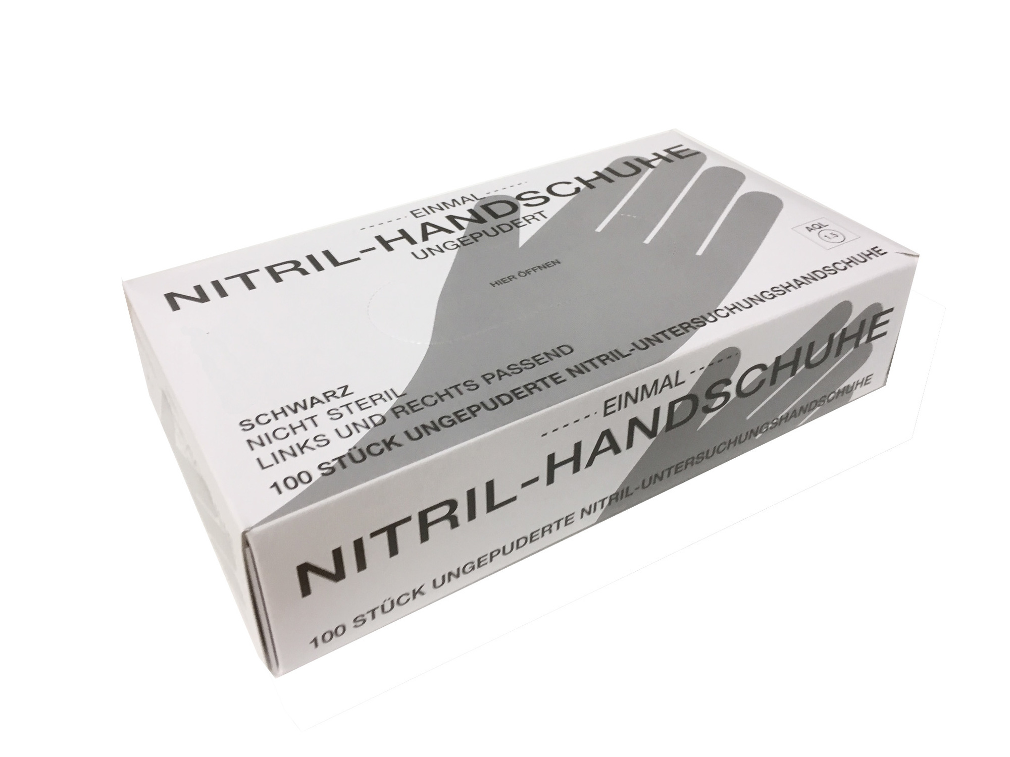 Nitril-Handschuhe schwarz Größe XL
