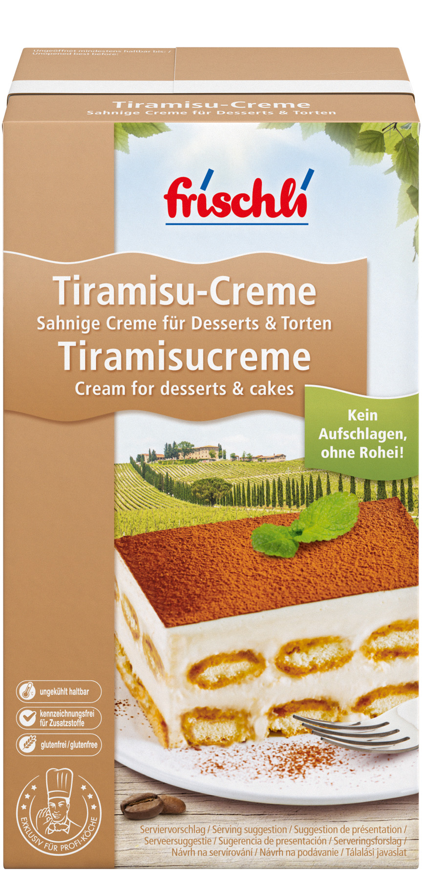 Tiramisu-Creme 22% Fett 1000g