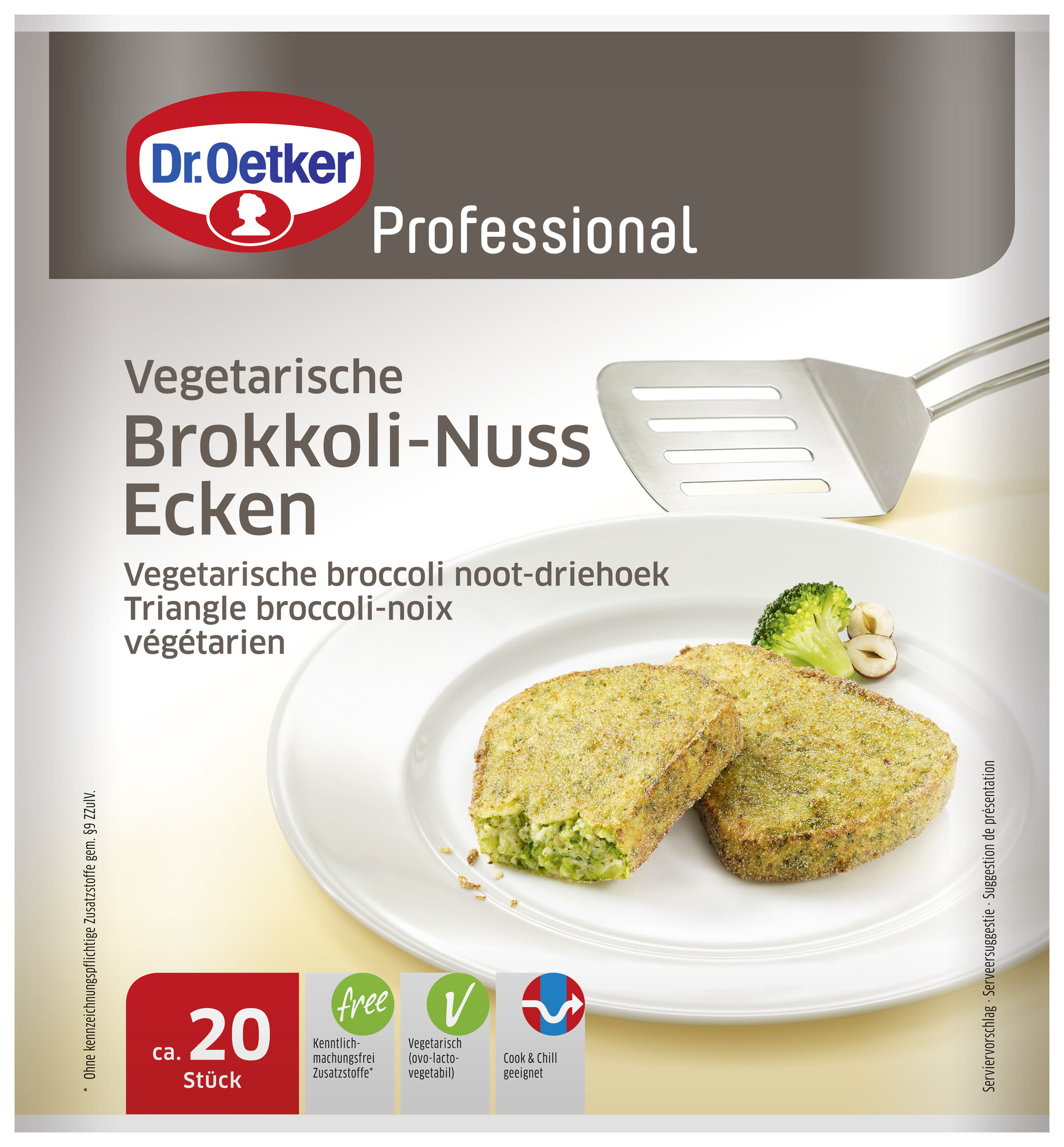 Vegetarische Brokkoli-Nuss-Ecken 75g