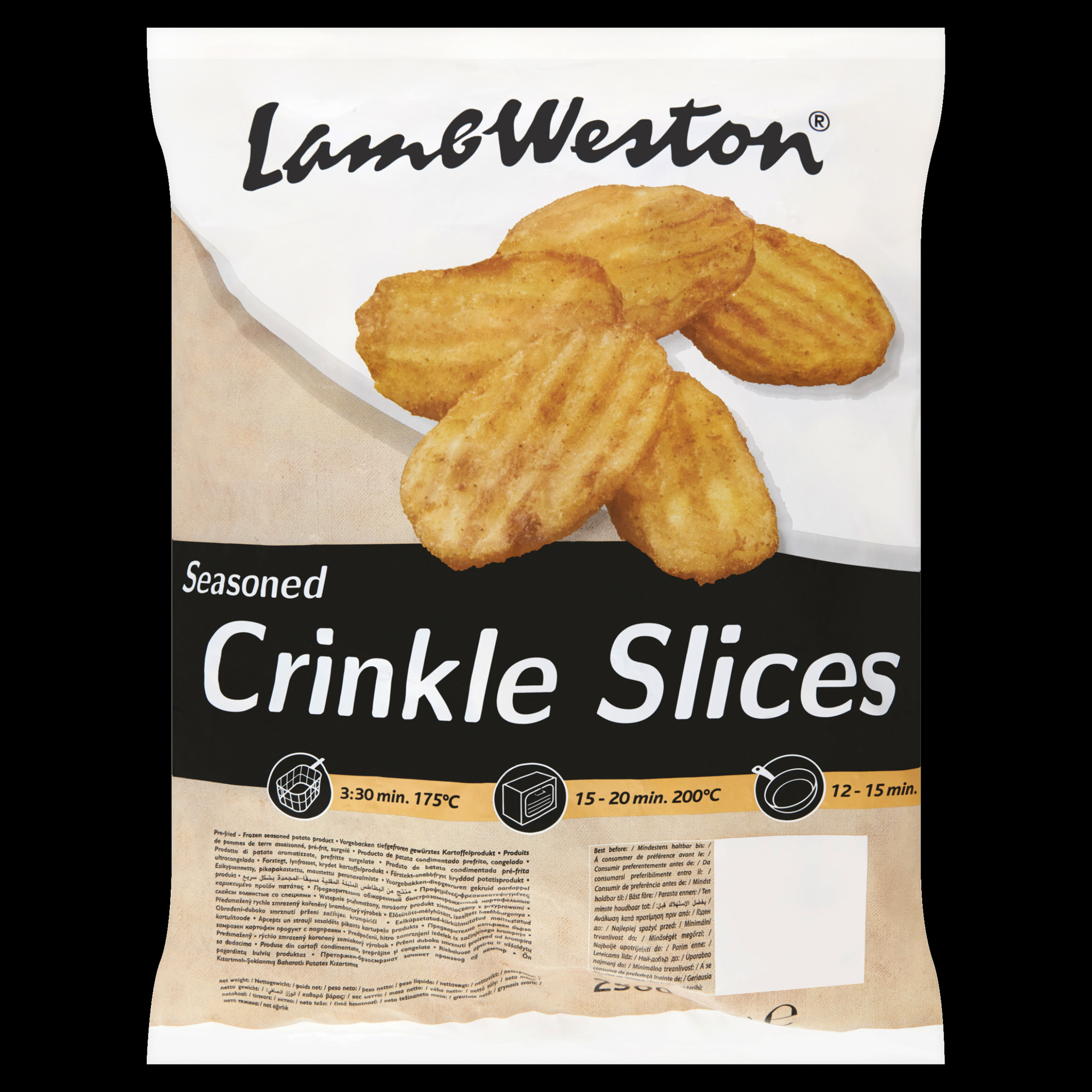 Seasoned Crinkle Slices 2500g