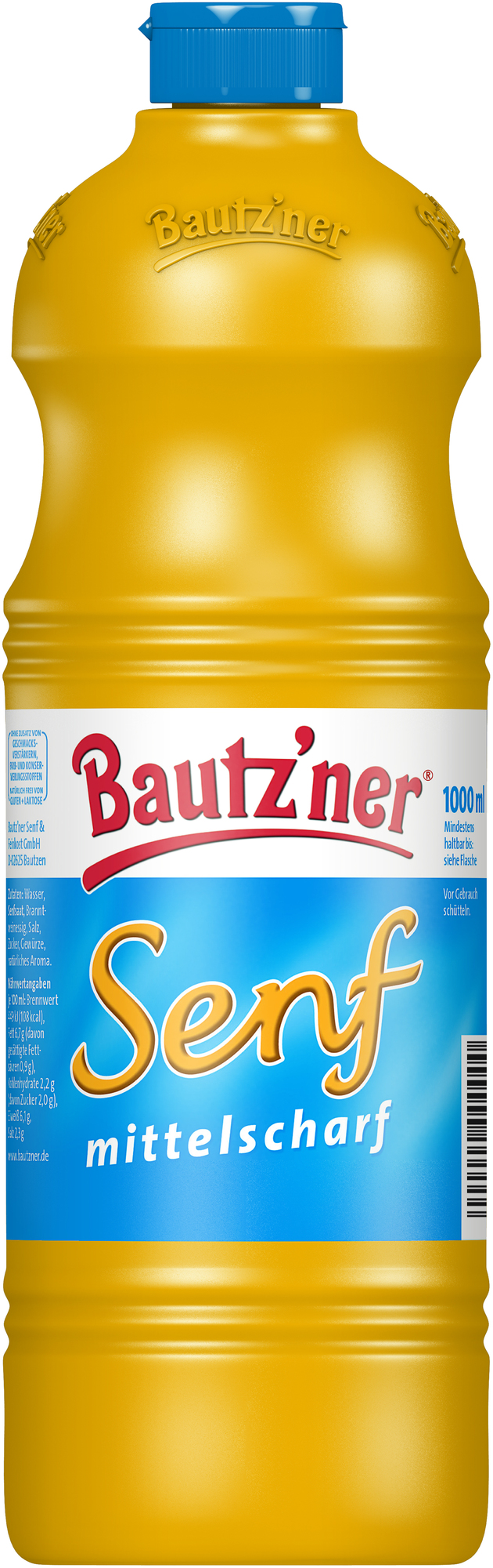 Bautzner Senf mittelscharf 1000ml