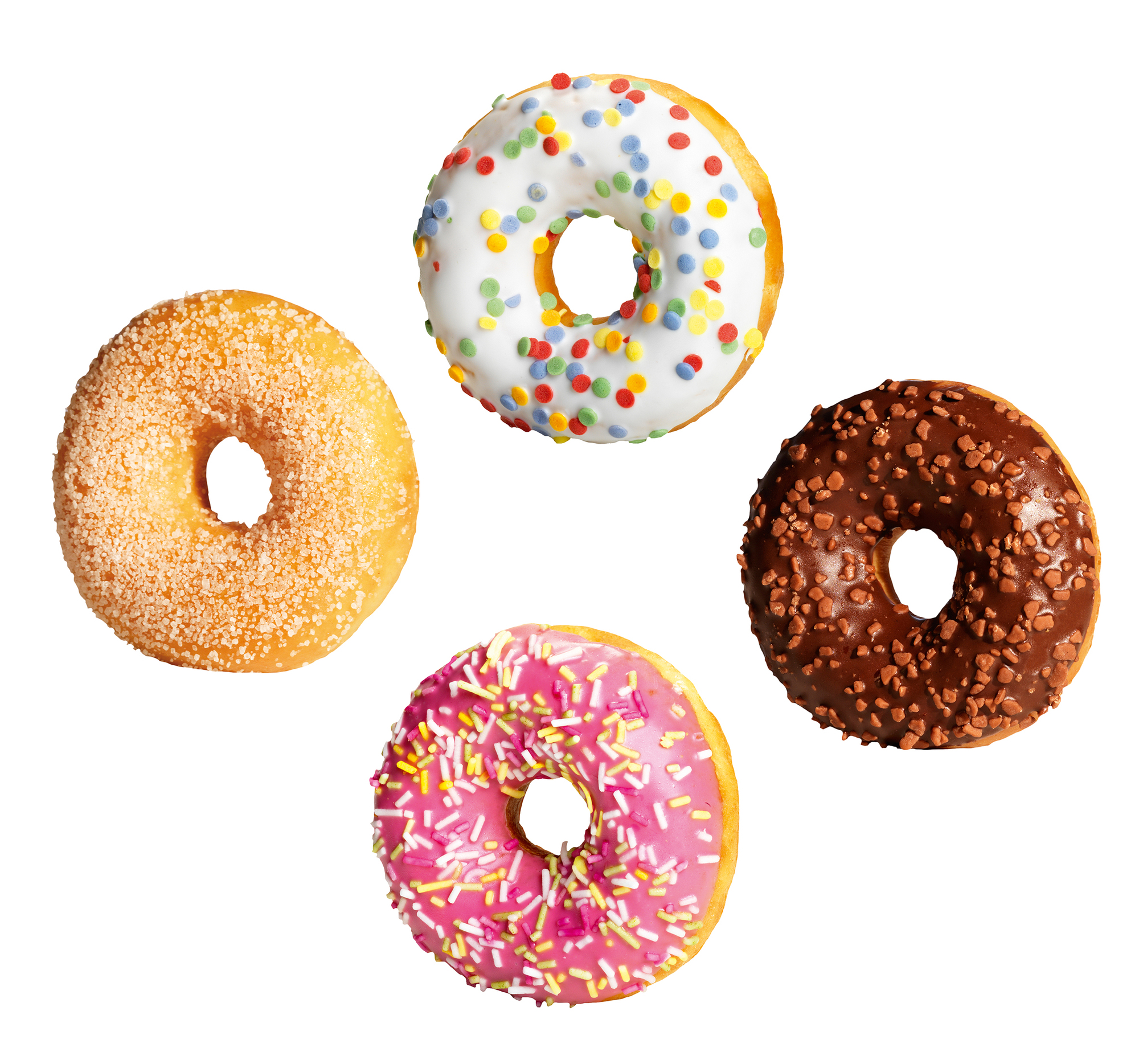 Mini-Donut-Variationen 4-fach sortiert á 30g