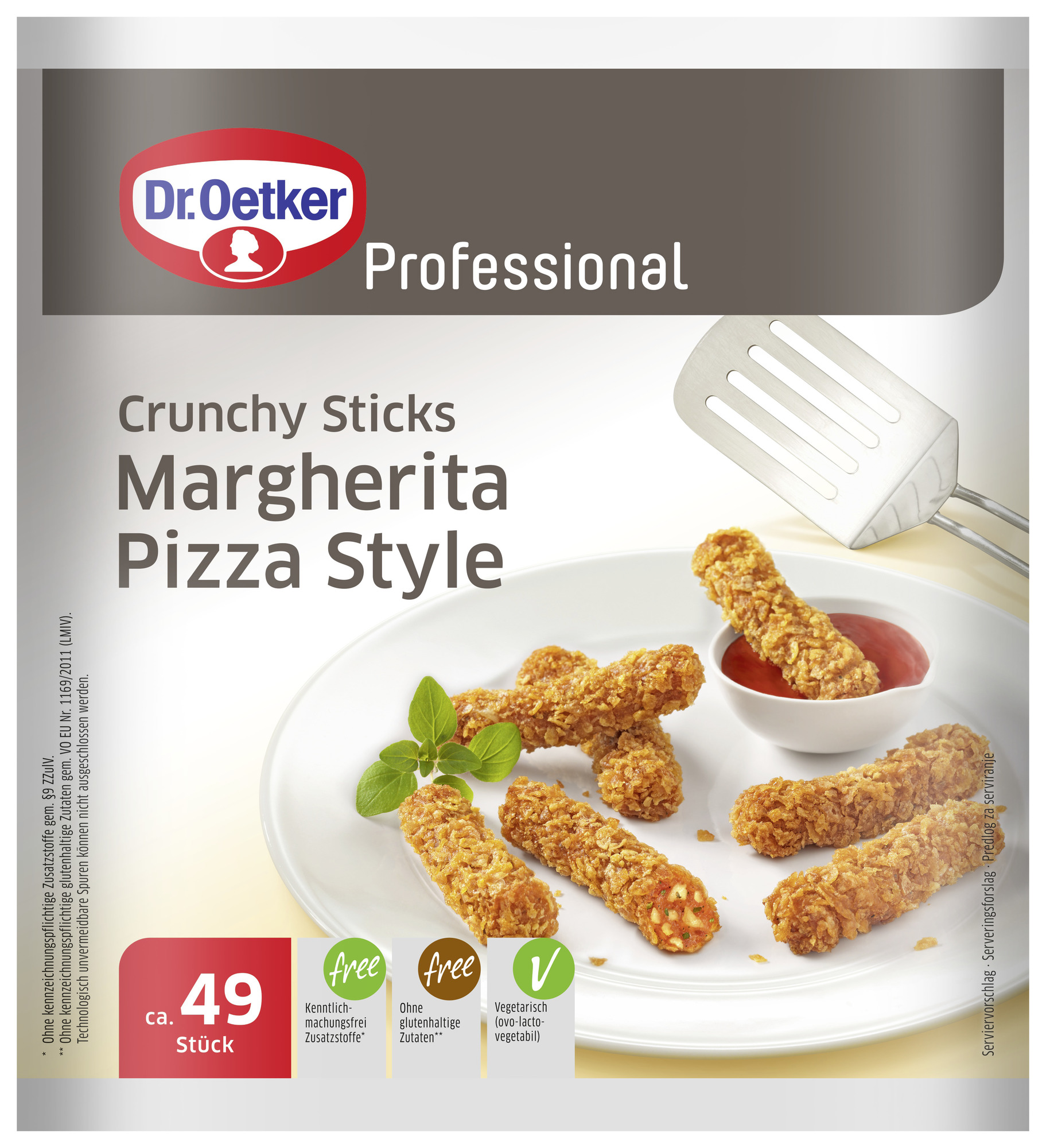 Crunchy Sticks Margherita Pizza Style ca. 20g