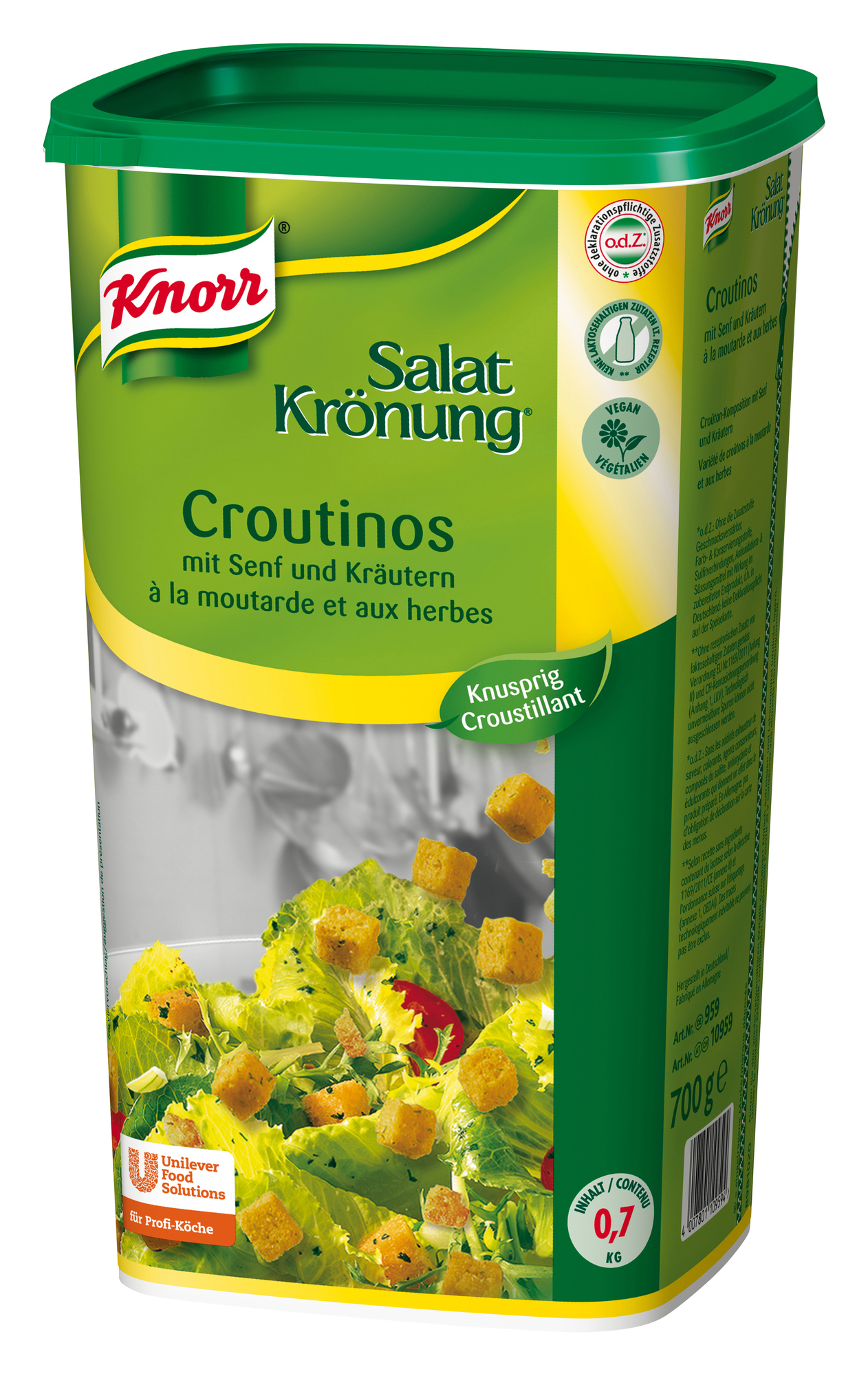 Salatkrönung Croutinos mit Senf und Kräuter 700g