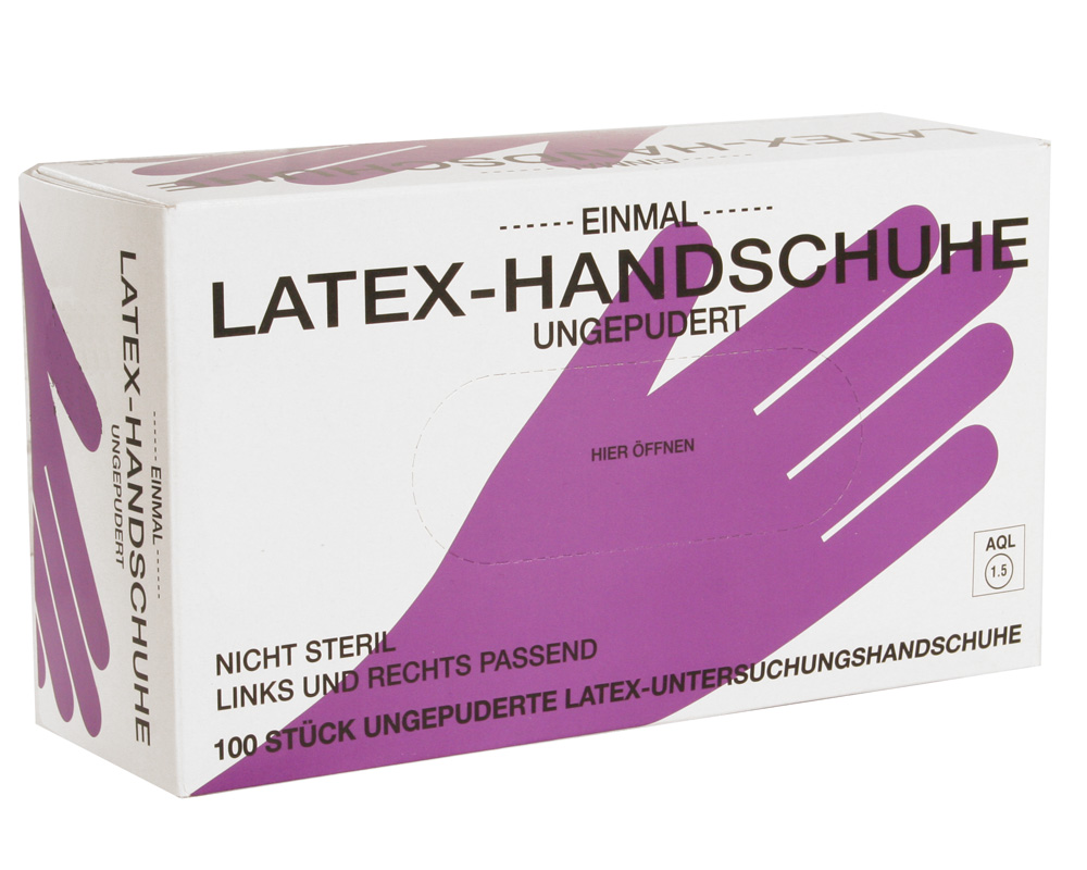 Latex-Handschuhe Größe L