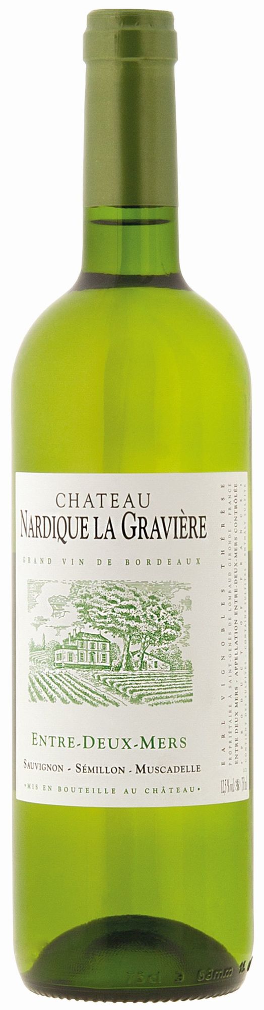 Entre-Deux-Mers Château Nardique La Gravière Bordeaux Blanc, 0,75Ltr